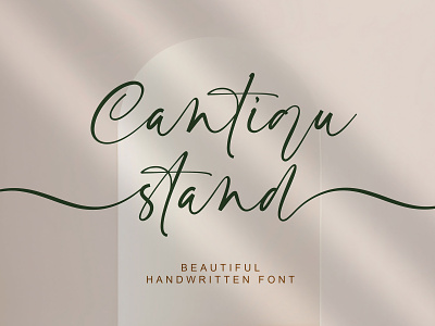 Cantiqu stand - Handwritten Font branding font graphic design handlettering logotype typeface typography ui