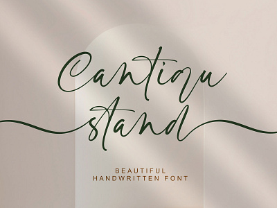Cantiqu stand - Handwritten Font