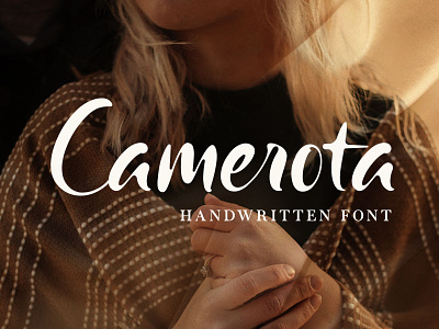 Camerota - Handwritten Font branding design fonts handlettering logo typeface typography