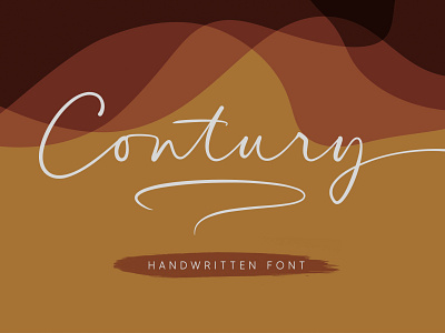 Contury - Handwritten Font branding design fonts handlettering illustration logo typeface typography
