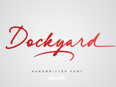 Dockyard - Handwritten Font branding design fonts handlettering logo typeface typography