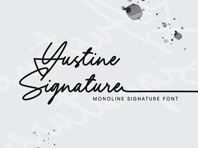 Yustine Signature Font