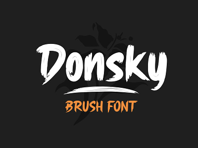 Donsky - Brush Font branding brush design fonts logo type typeface typography ui