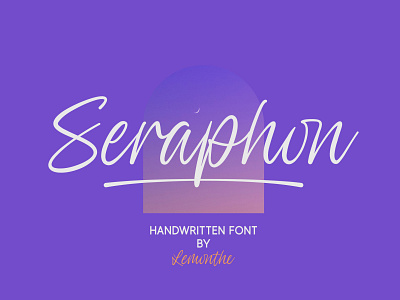 Seraphon | Handwritten Font branding calligraphy design fonts illustration logo typeface typography ui