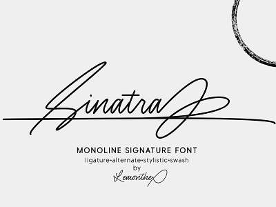 Sinatra - Signature Font branding design fonts illustration logo typeface typography ui