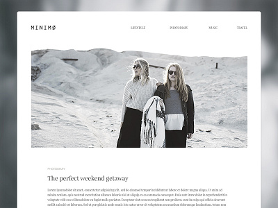 Minimo - Free Download free download freebie minimal psd template website