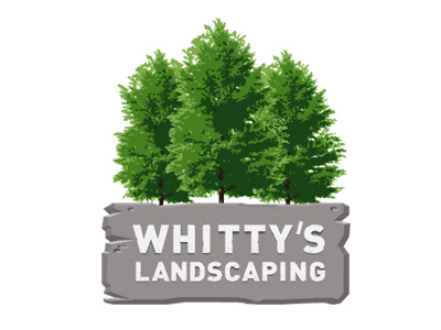 Whittys Landscaping Logo logo photoshop