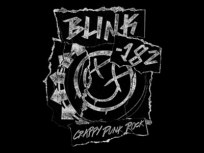 Blink 182 • Crappy Cuts band blink 182 merch paper punk rip