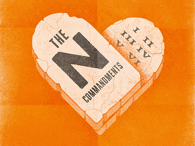 The N Commandments • Key Art andy stanley church commandments heart north point