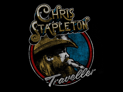 Chris Stapleton band country merch vintage
