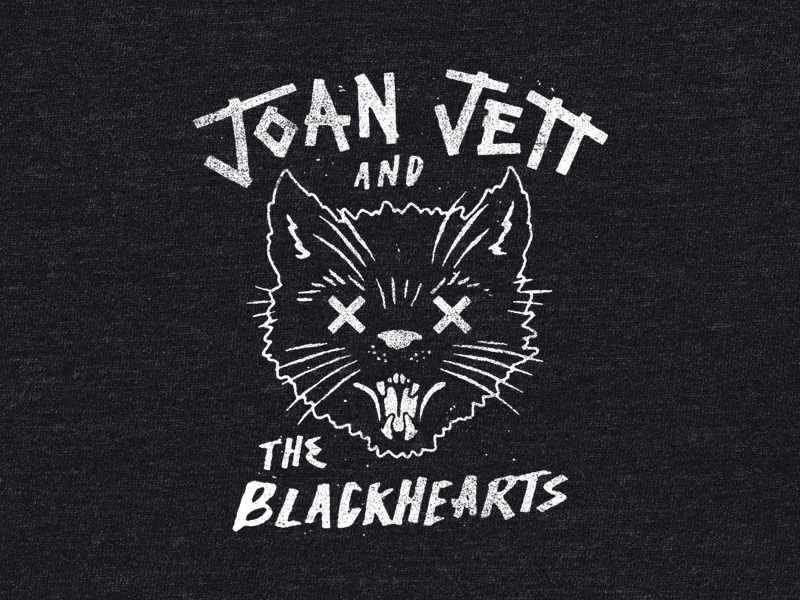 Joan Jett Cat Shirt By Wes Allen On Dribbble