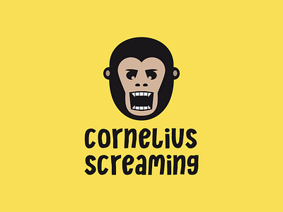 Cornelius Screaming Font Logo book childish comic cornelius font font hand lettering infantile monkey