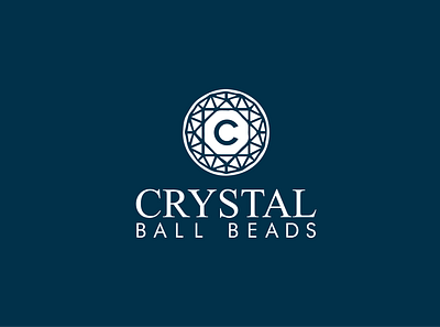 CRYSTAL Ball Beads brand design brand identity branding icon logo logo design logo folio minimal ui