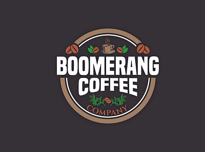 Bommerang Coffee brand design brand identity branding coffee coffee cup icon logo logo design logo folio