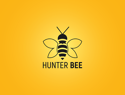 HunterBee bee brand design brand identity branding hunter bee icon logo logo design logo folio