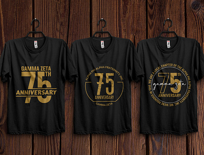 75 Anniversary brand design brand identity branding icon logo logo design t shirt t shirt design