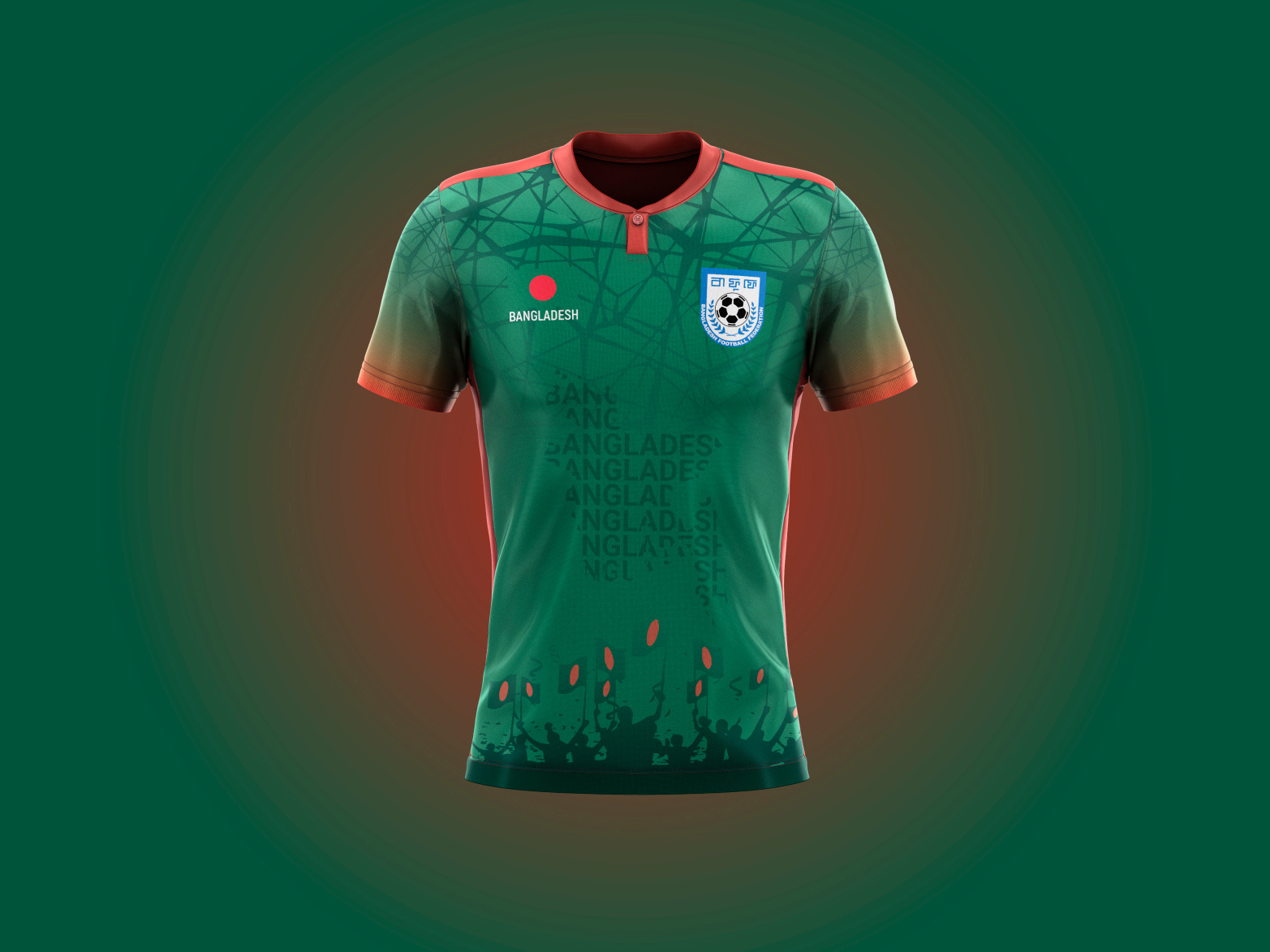 Jersey for Bangladesh National Football Team by Md. Seamul Islam Rahid