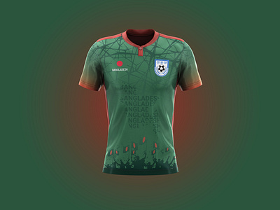 Jersey for Bangladesh National Football Team football jersey gaming jersey jersey jersey design