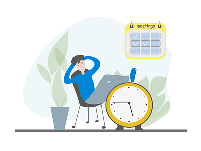 Vector illustration saving time