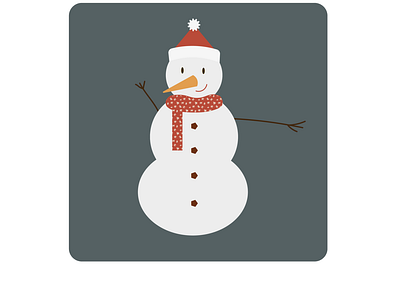 Snowman app design graphic design illustration vector