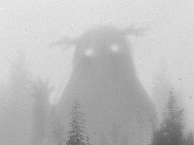 Forest Daddy art big bw forest ghost illustration spirit