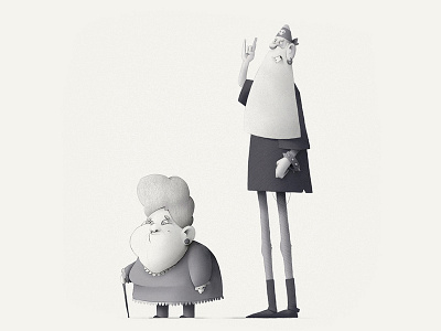 Character Design. Old man.