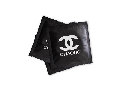 Chaotic Condoms branding chaotic graphic design graphics identity lettering logo logotype mark product typography wordmark