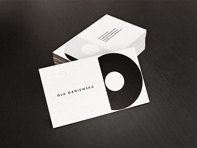 Ola Daniewska Wordmark & Business Card branding dj graphic design graphics identity lettering logo logotype mark service typography wordmark