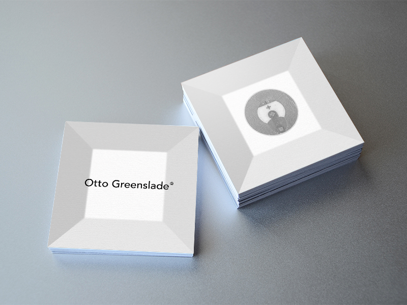 Otto Greenslade Business Card 02 business card minimal nfc logotype identity lettering typography graphics graphic design logo branding