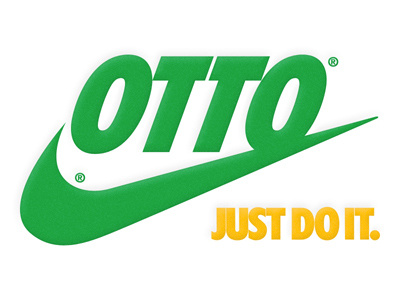 Otto Swoosh advertising branding graphic design graphics hijack logo nike sport sportswear subvertising