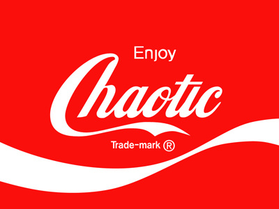 Chaotic Cola advertising branding coca cola graphic design graphics hijack logo subvertising