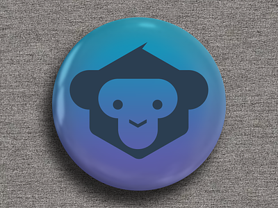 Monkey Fest Developer Badge 01 branding developer gradient logo microsoft monkey xamarin