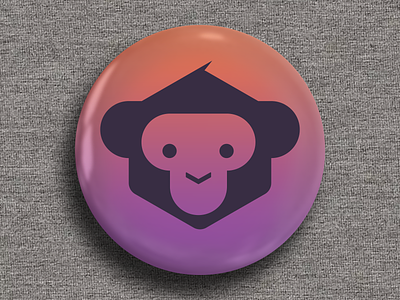 Monkey Fest Developer Badge 02 branding developer gradient logo microsoft monkey xamarin