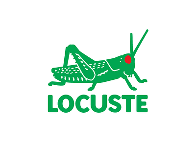 Locuste subvertising branding graphic design graphics hijack la coste logo