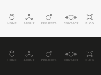 WIP! Menu icon set gray icon menu molecules physics website