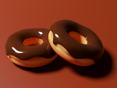 The Chocolate Doughnuts (Blender 3d)