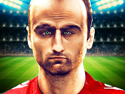 Photorealistic caricature of Berbatov, WIP berbatov caricature digital manipulation kampion photo manipulation soccer wip