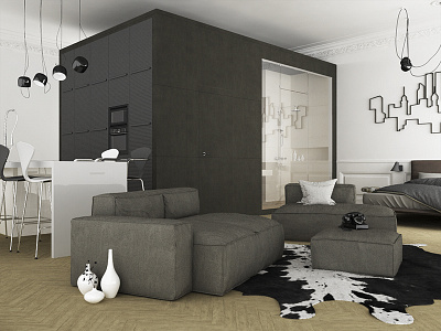 Sleeping in Philadelphia... 01 3d design interior living render