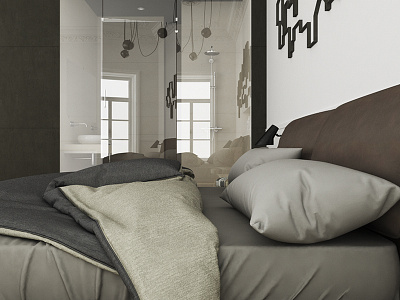 Sleeping in Philadelphia... 01 3d bedroom design interior render