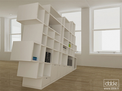 Mesh bookshelf... 3d bookshelf render rendering