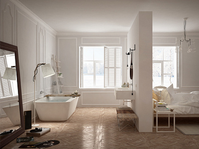 My favorite things (J.Coltrane 1961) ... 3d design chair old architecture bathroom bathtub bedroom interior interior design making of miimal render rendering scandinavia