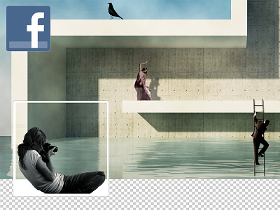 Facebook timeline cover design 3d cg art cgi cover facebook render rendering web