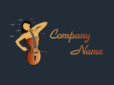 Logo for sale cello cellogirl cellogirl logo music musicallogo musiclogo songlogo violin violingirl