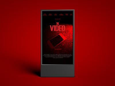 The Video - Movie Poster mockup movie poster poster design