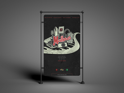 Mallows banner design mockup poster