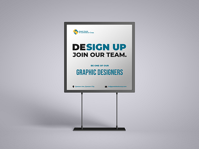 Graphic Designer Ad ad banner banner design graphic design mockup