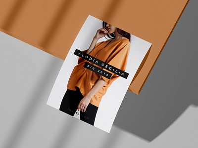 Alodia Cecilia S/S 2018 Invitation banner design cover design graphic design layout design