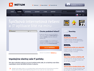 NETIUM website design