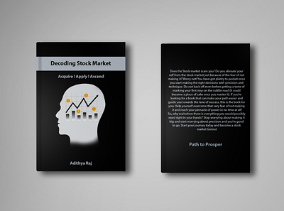 Decoding Stock Market - Book Cover book cover book cover design clean cover design illustration minimal vector
