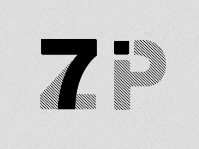 7[zi]P black and white logo pattern
